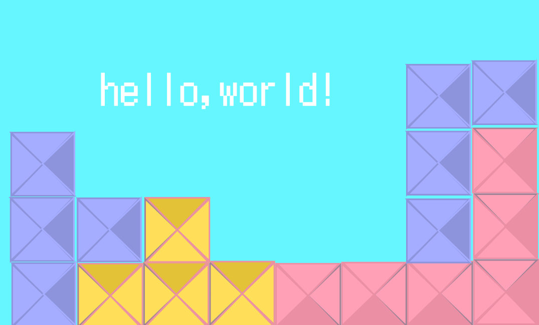 ・CANVAでテトリス風バナー